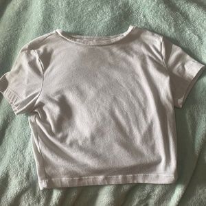 White crop top